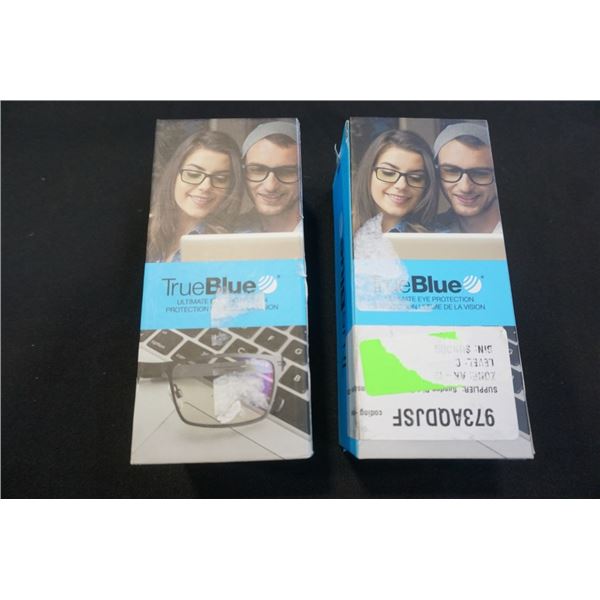 2 PAIRS OF TRUEBLUE GLASSES  SOHO  AND  CHANCE  - TOTAL RETAIL $100