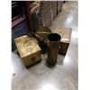 Image 1 : COAL SCUTTLE WITH TOOLS, BRASS BOX AND UMBRELLA STAND