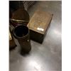 Image 3 : COAL SCUTTLE WITH TOOLS, BRASS BOX AND UMBRELLA STAND