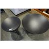 Image 2 : ROUND BROWN COFFEE AND END TABLE SET