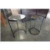 Image 2 : GLASS MOSAIC TOP NESTING ENDTABLES