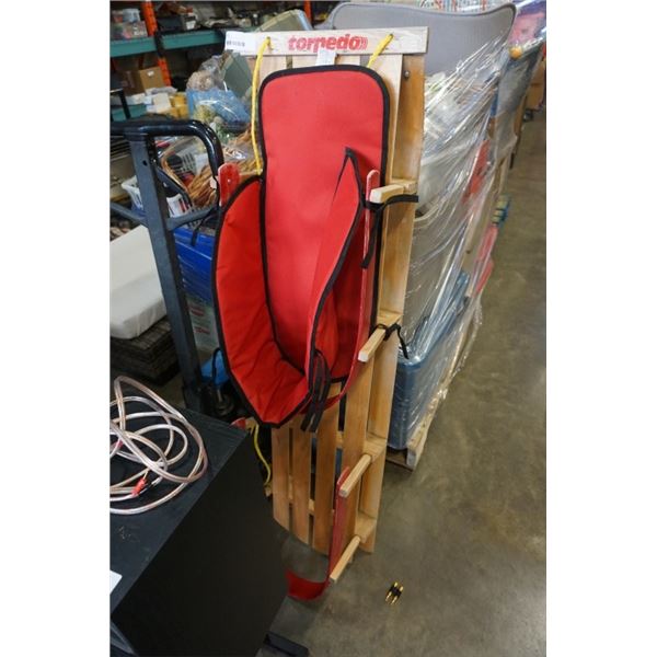 TORPEDO 2 SEAT WOOD SLED