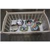 Image 2 : VINTAGE DOLL CRIB AND 6 COLLECTOR PLATES