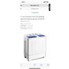 Image 1 : 11 Lbs Compact Twin Tub Washing Machine Washer Spinner