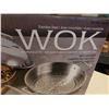 Image 2 : NEW WOK STAINLESS STEAMER WITH LID INDUCTIOON READY RETAIL $90