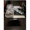 Image 1 : 3 ROLLS OF PEEL AND STICK LAMINATE WITH MIRROR AND 2 BINS OF DECOR