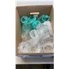 Image 2 : 2 BOXES OF CRYSTAL PINWHEEL GOBLETS AND GLASSES