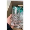 Image 3 : 2 BOXES OF CRYSTAL PINWHEEL GOBLETS AND GLASSES
