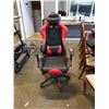 Image 1 : BRASSEX SORRENTO GAMING CHAIR WITH TILT AND RECLINE BALCK AND RED