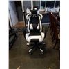 Image 1 : BRASSEX BLACK AND WHITE ERGONOMIC GAMING CHAIR