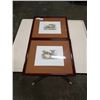 Image 1 : 2 SIGNED LIMITED EDITION ETCHINGS WITH PAPERS