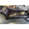 Image 1 : LEATHER LOOK CHAISE LOUNGE