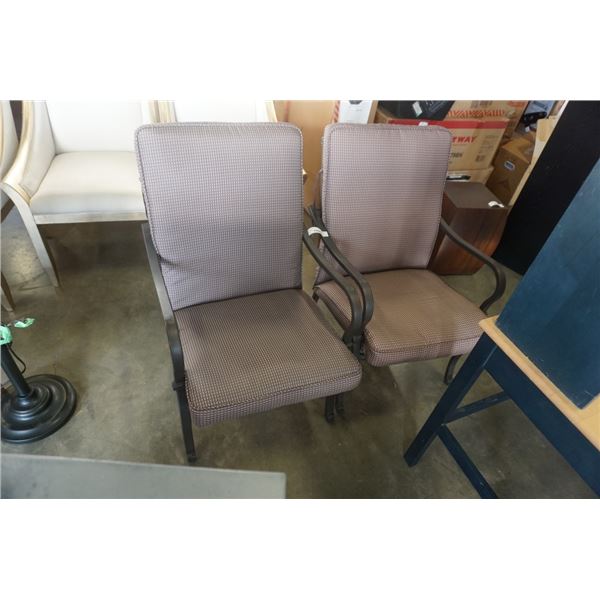 2 METAL PATIO CHAIRS