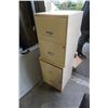 Image 1 : TWO METAL 2 DRAWER FILING CABINETS WITH KEYS