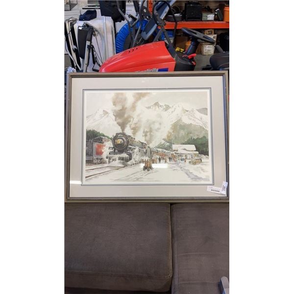 ALAN KINGSLAND HAND SIGNED AND NUMBERED LIMITED EDITION TRAIN PRINT