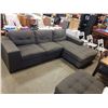 Image 2 : 2 PIECE SECTIONAL SOFA WITH OTTOMAN