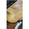 Image 3 : ANTIQUE CARVED DROPLEAF SIDE TABLE AND BALOON BACK CHAIR