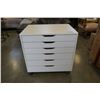 Image 1 : WHITE 6 DRAWER ROLLING ORGANIZER