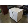 Image 2 : WHITE 6 DRAWER ROLLING ORGANIZER