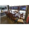 Image 1 : DINING TABLE WITH 2 LEAVES AND 12 CHAIRS
