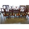 Image 3 : DINING TABLE WITH 2 LEAVES AND 12 CHAIRS