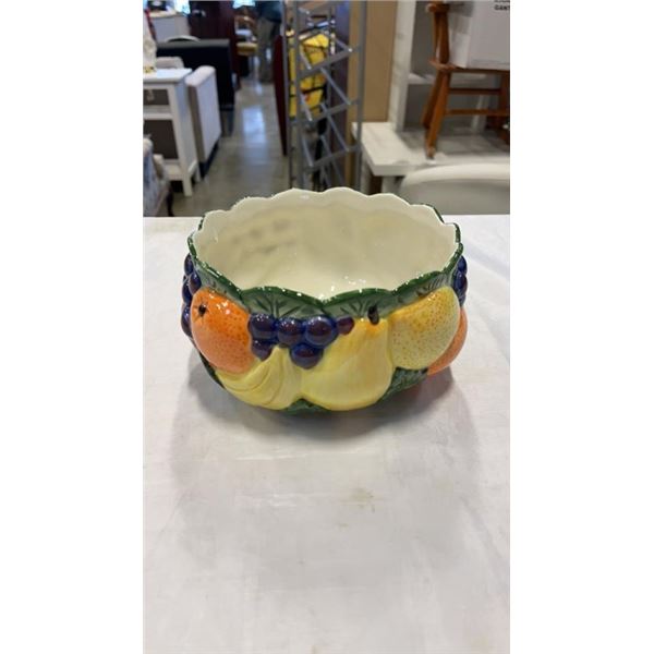 FITZ AND FLOYD FRUIT BOWL 1989