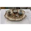 Image 1 : NANCY STOKE VASE, JOHNSON BROS PLATTER, CREAMER AND CUP AND BOWL