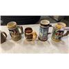 Image 3 : LOT OF VINTAGE BEER STEINS