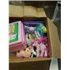 Image 2 : BOX OF OF HASBRO 1982 MY LITTLE PONIES AND LUNCH KIT APPROX 50