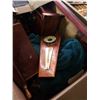 Image 3 : LARGE BOX OF ANTIQUE CLOCKS AND WOODEN COLLECTIBLES