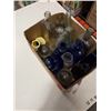 Image 2 : TRAY OF VINTAGE GLASS BOTTLES, BLUE APOTHECARY BOTTLES