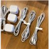 Image 2 : 6 AS NEW APPLE IPHONE CORDS 10FT AND 6 FT WITH 3 WALL PLUGS