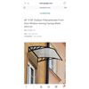 Image 1 : 40" x 40" Outdoor Polycarbonate Front Door Window Awning Canopy