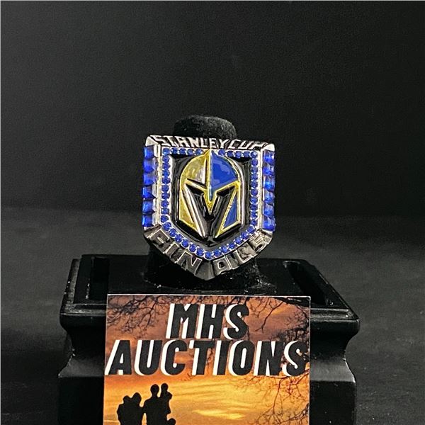 LAS VEGAS GOLDEN KNIGHTS N.H.L 2018  FLEURY  CHAMPIONSHIP REPLICA RING (ref856)