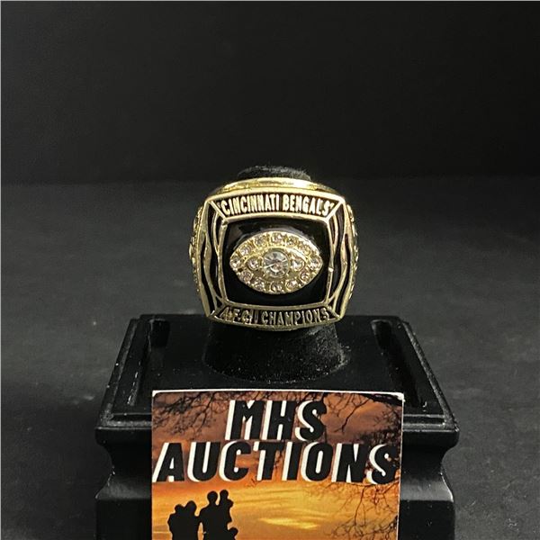 CINCINNATI BENGALS N.F.L 1988  WOODS  CHAMPIONSHIP REPLICA RING (ref775)