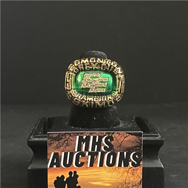 EDMONTON ESKIMOS C.F.L 1978 "W.MOON" CHAMPIONSHIP REPLICA RING (refR5)