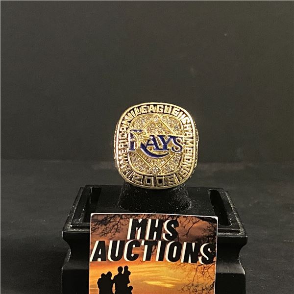 TAMPA BAY DEVIL RAYS M.L.B 2008 "CARZA" CHAMPIONSHIP REPLICA RING (ref369)