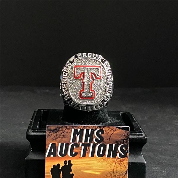 TEXAS RANGERS M.L.B 2010 "HAMILTON" CHAMPIONSHIP REPLICA RING (ref406)