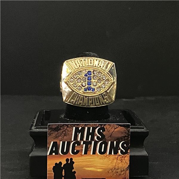 PENN STATE CHAMPIONS 1986 "PATERNO" NATIONAL CHAMPIONSHIP REPLICA RING (ref1076)