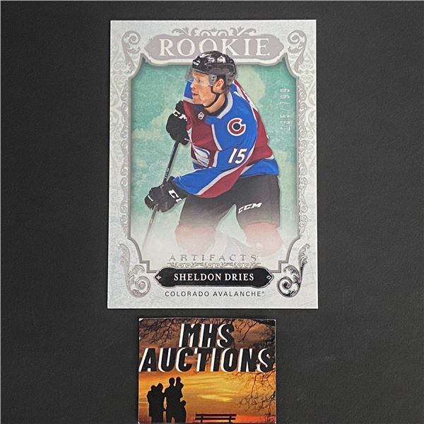 2018-19 U.D ARTIFACTS HOCKEY ROOKIE CARD SHELDON DRIES #235/799 ONLY 799 MADE (ref2742)