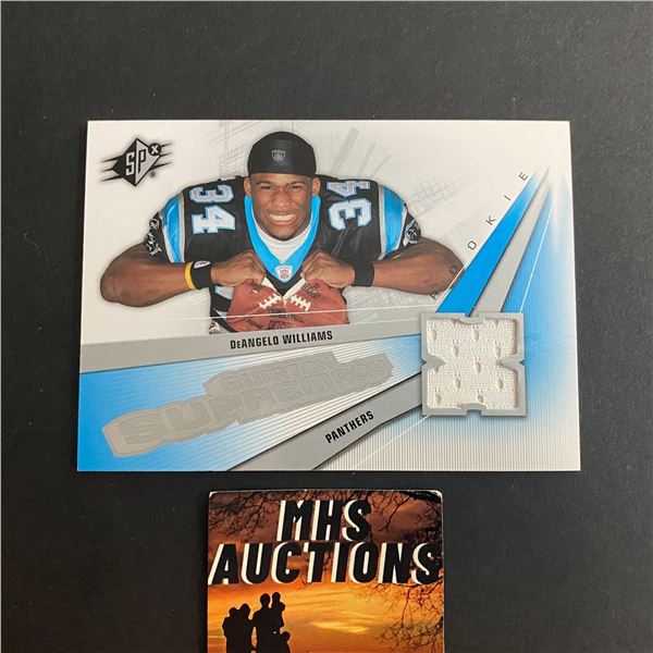 2006 SPX DEANGELO WILLIAMS JERSEY CARD (ref2007)