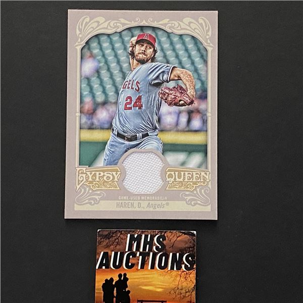 DAN HAREN ANAHEIM ANGELS JERSEY CARD (ref2292)