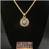 Image 1 : NEW YORK YANKEES M.L.B 1998 CHAMPIONSHIP NECKLACE (refR46)