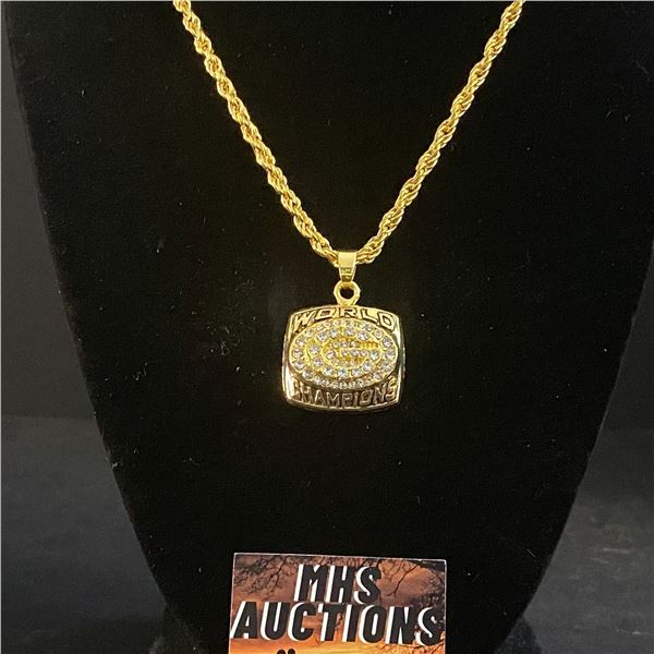 GREEN BAY PACKERS N.F.L 1996 CHAMPIONSHIP NECKLACE (refR70)