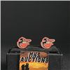 Image 1 : BALTIMORE ORIOLES M.L.B CUFFLINKS (ref1237)