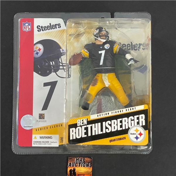 BEN ROTHLISBERGER MCFARLANE PITTSBURGH STEELERS SERIES 11 DARK JERSEY