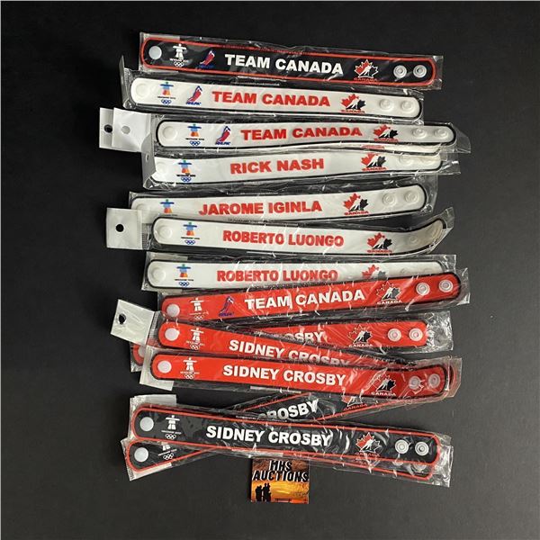 LOT OF 15 2010 OLYMPIC BRACELETS STILL IN PACKAGES