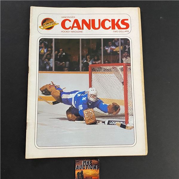 VANCOUVER CANUCKS PROGRAM FROM NOVEMBER 11 1981