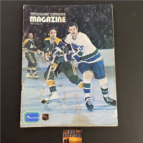 VANCOUVER CANUCKS PROGRAM FROM OCTOBER 7 1972