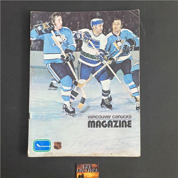 VANCOUVER CANUCKS PROGRAM FROM OCTOBER 24, 1972